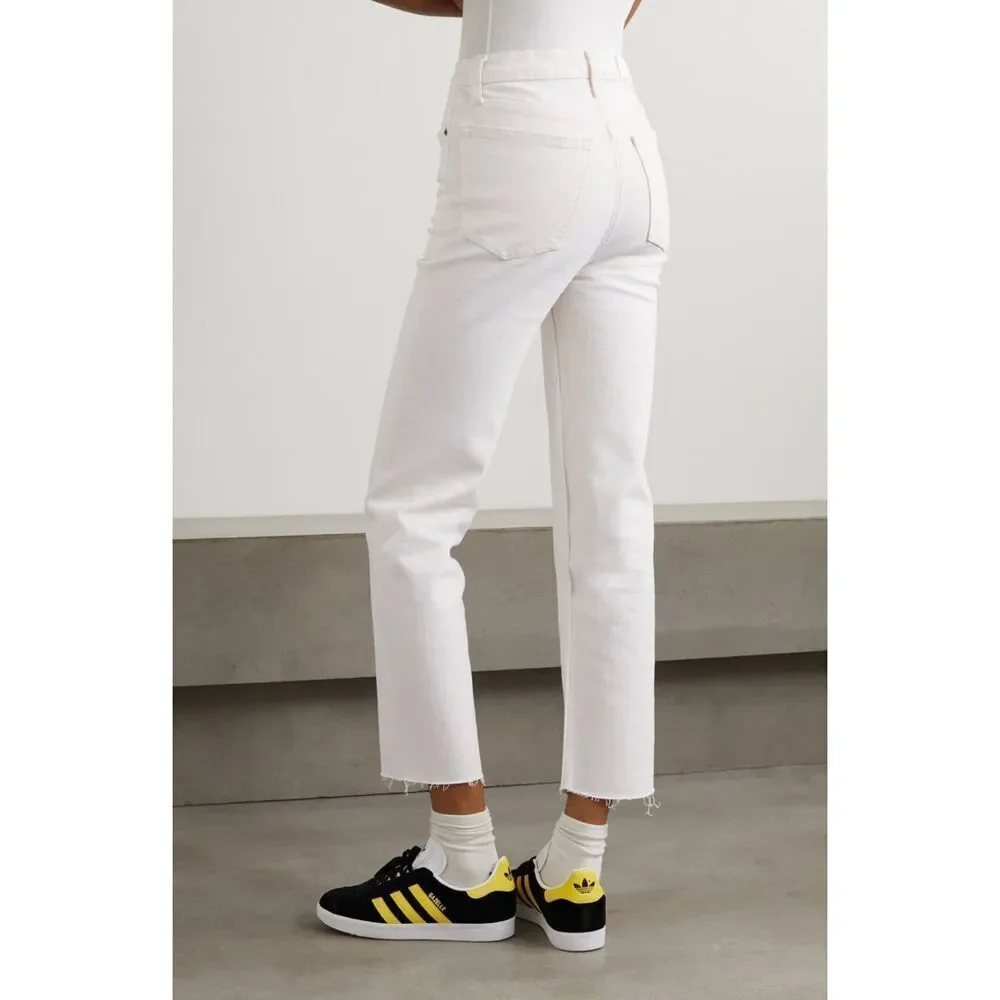 Re/Done 70’s Stove Pipe Straight Leg Jeans 27 White